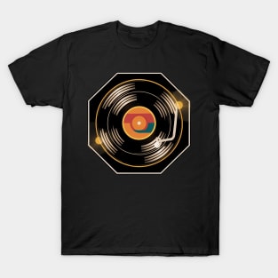 Retro vinyl record playing T-Shirt